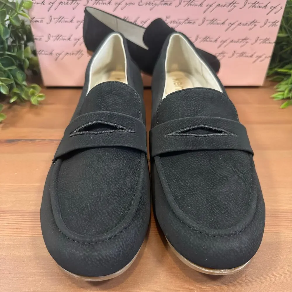 Kensie‎ Women's Yelena Canvas Loafers Black Size 8.5